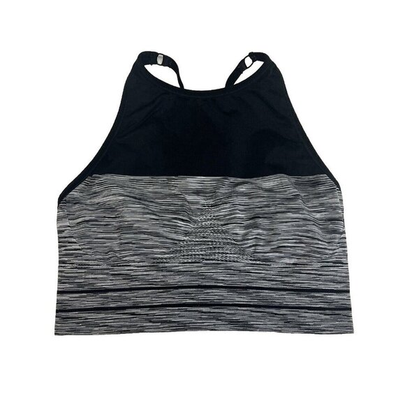 New Balance Other - New Balance Womens Racerback Sports Bra~Size S~Grey and Black Striped Athleisure